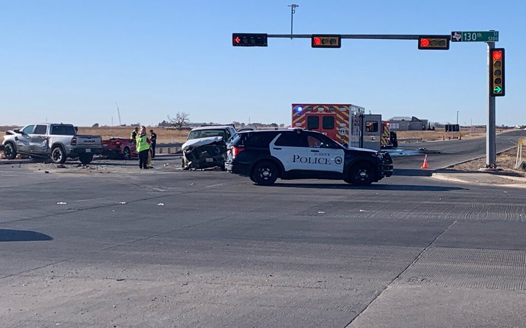 Slide & 130th Street closed, three injured in crash 