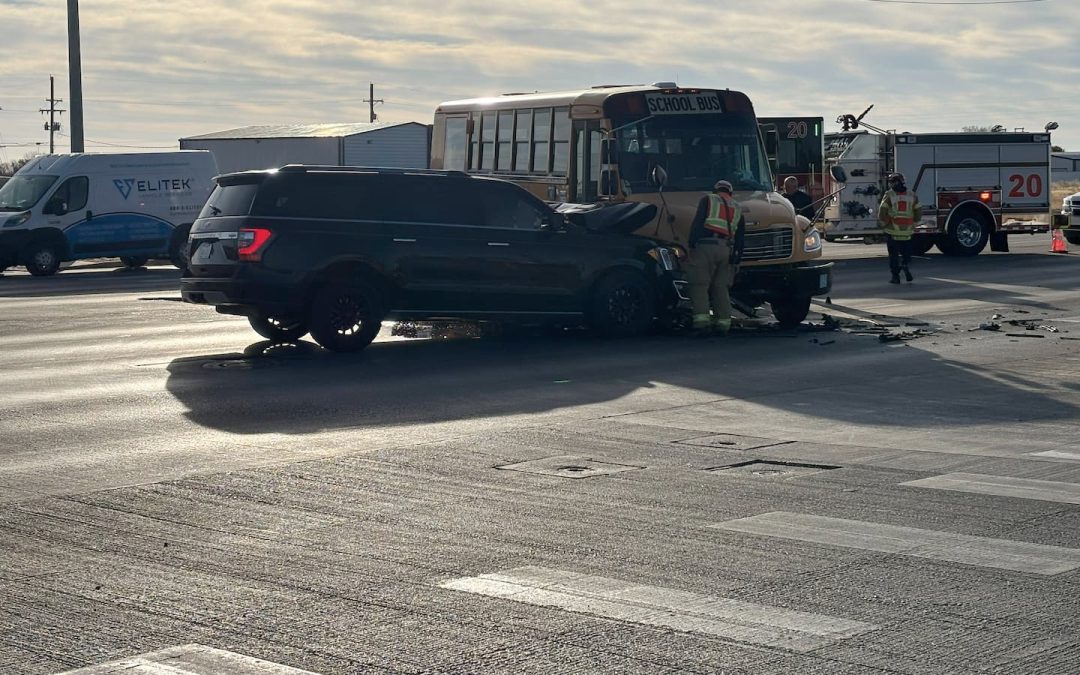 Moderate injuries reported after crash involving Lubbock-Cooper bus at 122nd & Indiana
